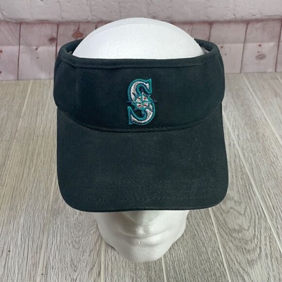 Seattle Mariners adjustable sun visor. Black - Picture 1 of 6